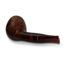 Bruyère-Tabakpfeife Molina Snorty – Braun D, braune Farbe und „Ei“-Form – liegt auf der Seite