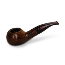 Bruyère-Tabakpfeife Molina Snorty - Brown E in brauner Farbe und "Bulldog"-Form