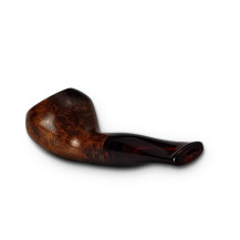 Bruyère-Tabakpfeife Molina Snorty – Braune Farbe und Birnenform – Ansicht des Mundstücks