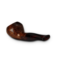 Bruyère-Tabakpfeife Molina Snorty – Braune Farbe und Birnenform – Ansicht des Mundstücks