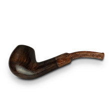 Bruyère-Tabakpfeife Molina Carramela - Brown D in braun-schwarzer Farbe und „klassischer“ Form - seitlich liegend
