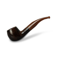 Bruyère-Tabakpfeife Molina Carramela - Brown E in braun-schwarzer Farbe und „Apple“-Form