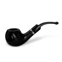 Bruyère-Tabakpfeife Molina Barasso – Grau. Eine schwarze Farbe und „klassische“ Form.