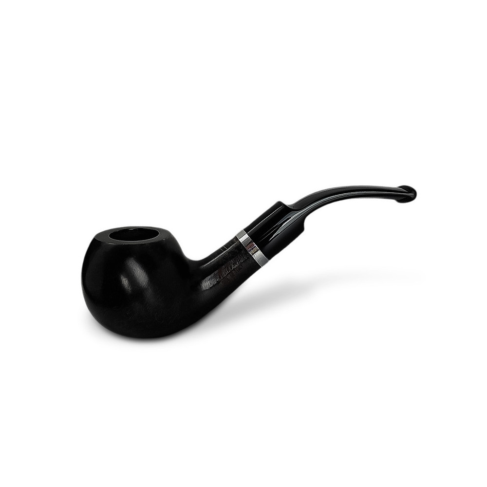 Bruyère-Tabakpfeife Molina Barasso – Grau. Eine schwarze Farbe und „klassische“ Form.