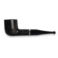 Bruyère-Tabakpfeife Molina Barasso - Grey B in schwarzer Farbe und „Billard“-Form