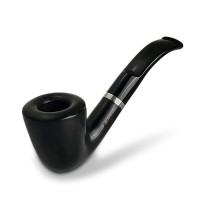 Bruyère-Tabakpfeife Molina Barasso – Farbe: Grau C (schwarz) und Form: „Klassisch“ – Ansicht des Pfeifenkopfes