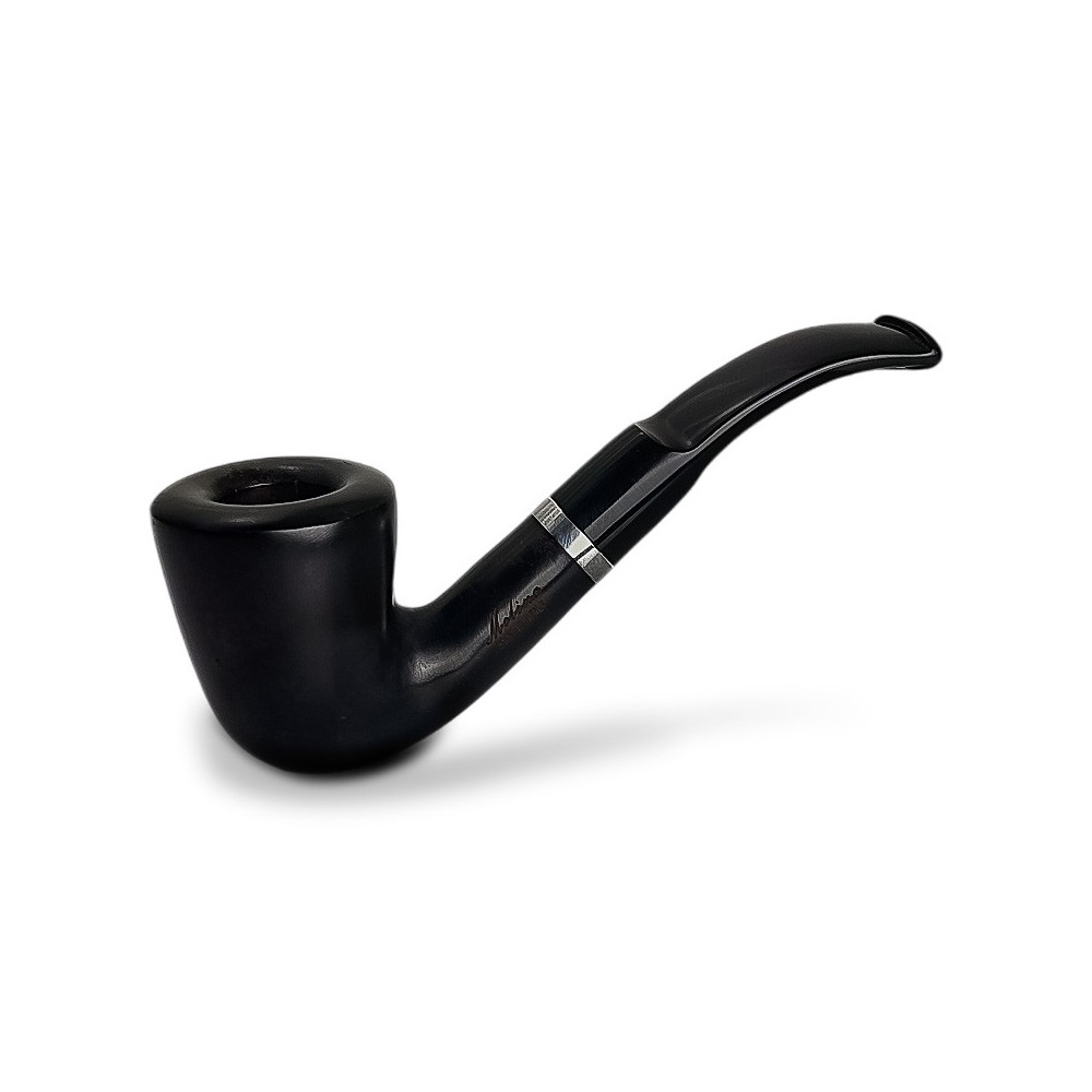 Bruyère-Tabakpfeife Molina Barasso - Grey C in schwarzer Farbe und "Classic"-Form