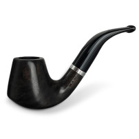 Bruyère-Tabakpfeife Molina Barasso – Grau D, schwarze Farbe und „Brandy“-Form