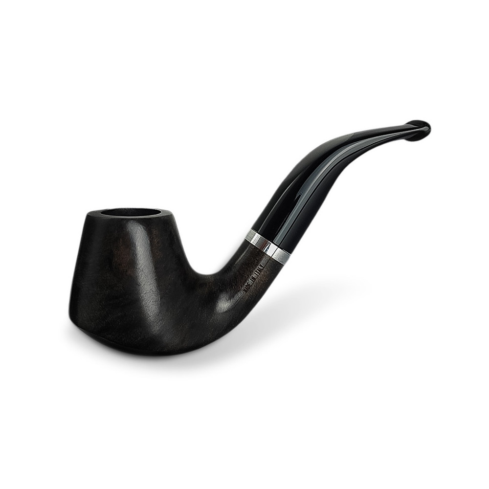 Bruyère-Tabakpfeife Molina Barasso – Grau D, schwarze Farbe und „Brandy“-Form
