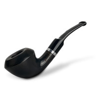 Bruyère-Tabakpfeife Molina Barasso – Grau E, schwarze Farbe und „Rhodesian“-Form