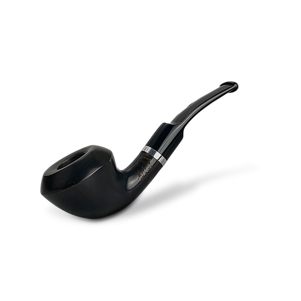 Bruyère-Tabakpfeife Molina Barasso – Grau E, schwarze Farbe und „Rhodesian“-Form
