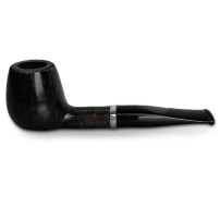 Bruyère-Tabakpfeife Molina Barasso - Grey F in schwarzer Farbe und „Billard“-Form