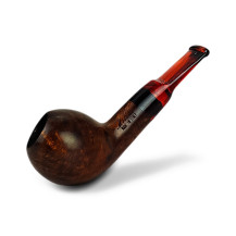 Bruyère-Tabakpfeife Molina Shorty – Braun. Braune Farbe und birnenförmiges Design.