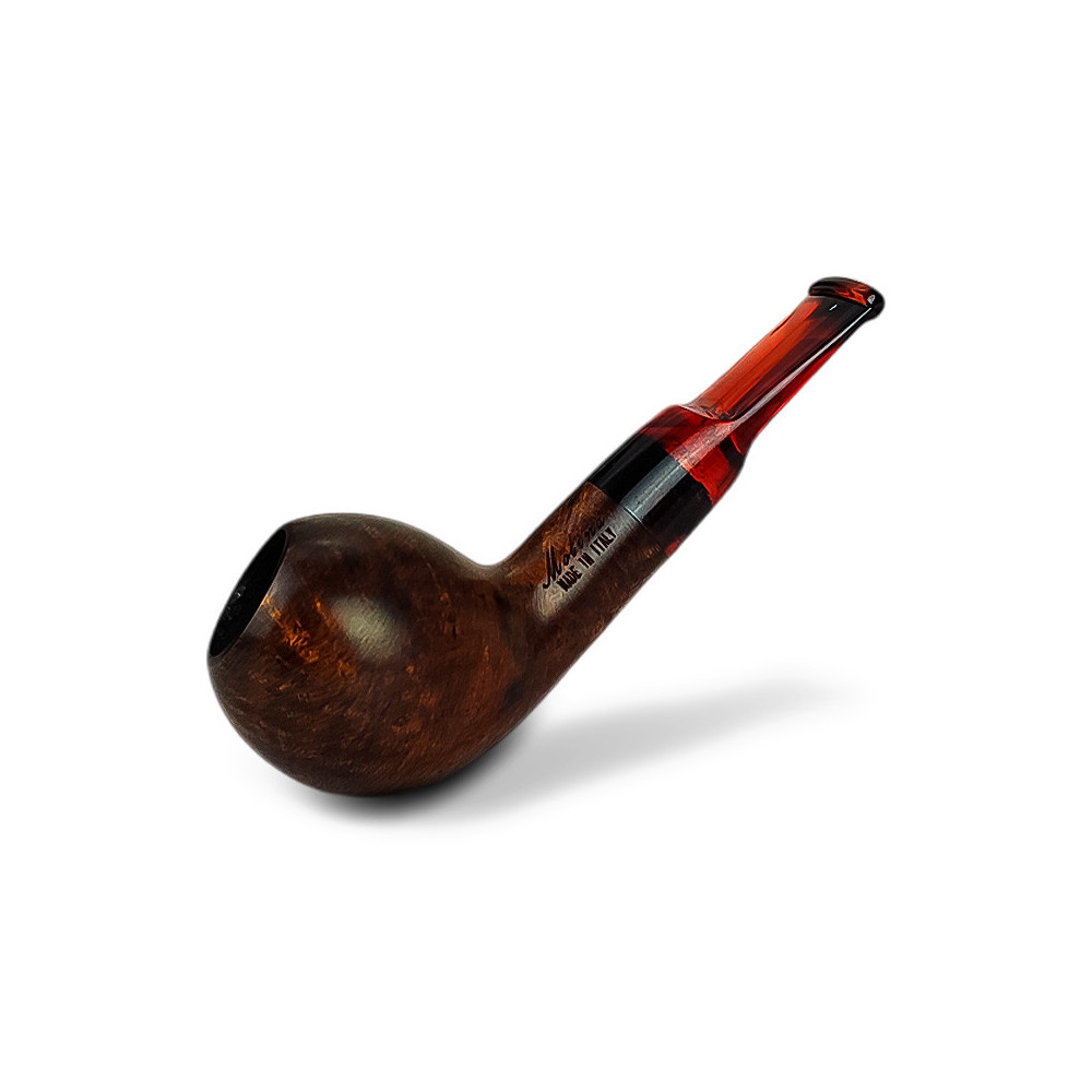 Bruyère-Tabakpfeife Molina Shorty – Braun. Braune Farbe und birnenförmiges Design.