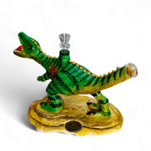 Bongo im T-Rex-Dinosaurier-Muster - Ansicht der Rückseite des Bongos