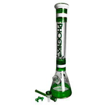 Phoenix-Beaker-Glasbong in Grün – ausgewähltes Downpipe und Zugsystem