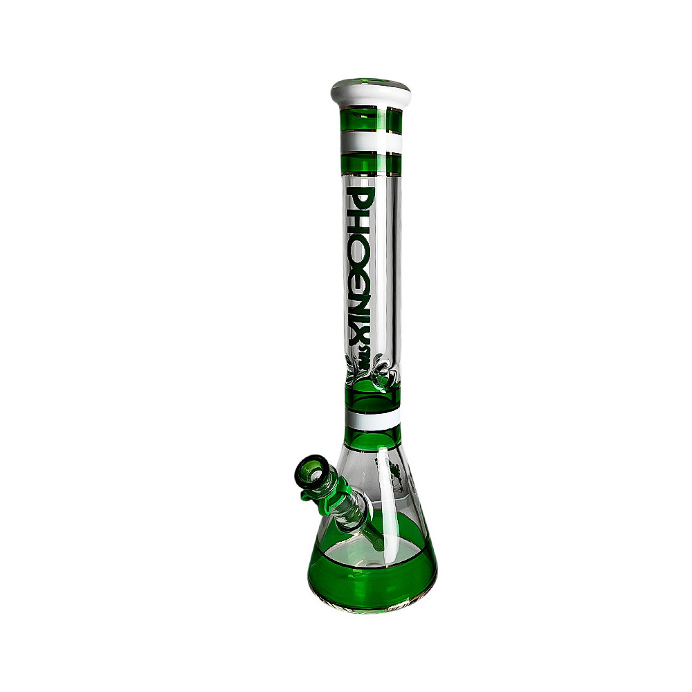 Phoenix-Beaker-Glasbong, grüne Farbe