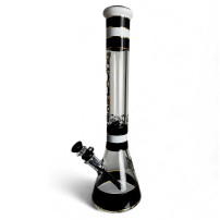 Phoenix-Beaker-Glasbong in Schwarz – Seitenansicht der Bong
