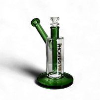 Phoenix Bubbler Glasbong, grüne Farbe