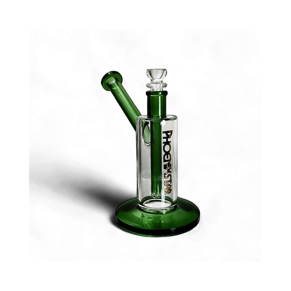 Phoenix Bubbler Glasbong, grüne Farbe