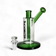 Phoenix Bubbler Glasbong in Grün – mit ausgewähltem Downpipe und Zugfunktion