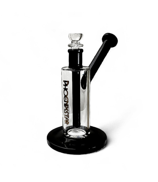 Phoenix Bubbler Glasbong, schwarz