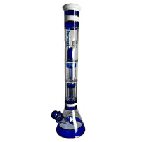 Glass Bongo PHX Doppel-8-Arm-Perkolatoren blau
