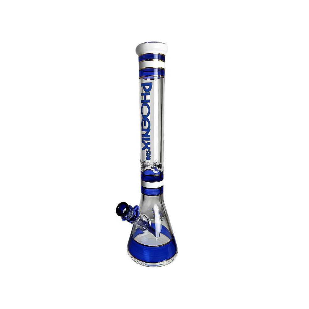 Glasbong Phoenix Beaker blau
