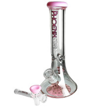 Phoenix Beaker rosa Glasbong - ausgewähltes Mundstück und Zug