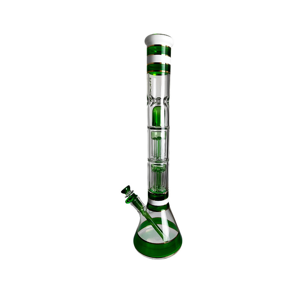 Glass Bongo PHX Doppel-8-Arm-Perkolatoren grün