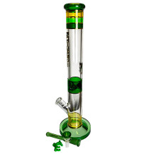 Phoenix Glass Bongo Green – ausgewähltes Fallrohr und Puff