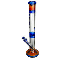 Phoenix blaue Glasbong - Seitenansicht der Bong