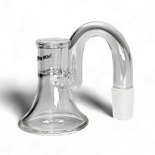 Glas-Bongo Phoenix Aschefänger 90° 18/18 - Seitenansicht