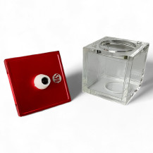 MS Shisha BEBE Wasserpfeife rot - separater Korpus und Wasserpfeifenvase