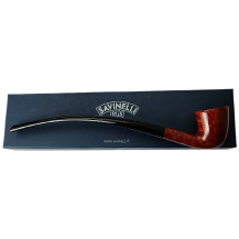 Bruyère-Tabakpfeife SAVINELLI – Churchwarden Liscia 921, braun, Form „Churchwarden“ – mit Schachtel