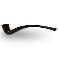 Bruyère-Tabakpfeife SAVINELLI - Churchwarden Liscia 921, braune Farbe und „Churchwarden“-Form - Mundstück