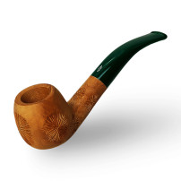 Bruyère-Tabakpfeife SAVINELLI - Spinosa 626, hellbraune Farbe und „Bent Apple“-Form