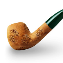 Bruyère-Tabakpfeife SAVINELLI - Spinosa 626, hellbraune Farbe und „Bent Apple“-Form - Kopf