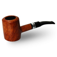 Bruyère-Tabakpfeife SAVINELLI - Minerva Liscia Nat 310 braun in "Poker"-Form