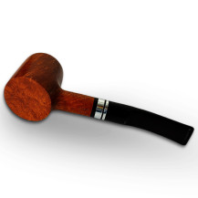 Bruyère-Tabakpfeife SAVINELLI - Minerva Liscia Nat 310, braun, „Poker“-Form - Pfeifenboden