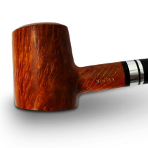 Bruyère-Tabakpfeife SAVINELLI - Minerva Liscia Nat 310, braune Farbe und „Poker“-Form - Kopf