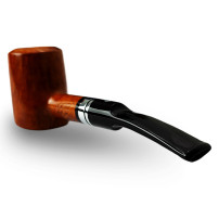 Bruyère-Tabakpfeife SAVINELLI - Minerva Liscia Nat 310, braune Farbe und „Poker“-Form - Mundstück