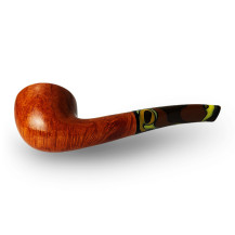 Bruyère-Tabakpfeife SAVINELLI - Paloma Smooth Brown 316, braune Farbe und „Bent Pot“-Form – der Pfeifenboden