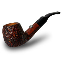 Bruyère-Tabakpfeife SAVINELLI – Tennis Brownblast, braune Farbe und „Bent Apple“-Form