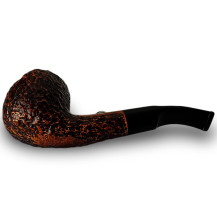 Bruyère-Tabakpfeife SAVINELLI – Tennis Brownblast, braune Farbe und „Bent Apple“-Form – unterer Teil der Pfeife