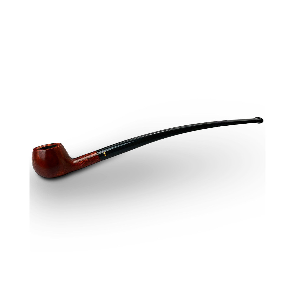 Bruyère-Tabakpfeife SAVINELLI - Churchwarden Liscia 313, braune Farbe und Form „Churchwarden“.