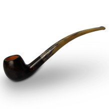 Bruyère-Tabakpfeife SAVINELLI - Ginger's Fav Smooth Brown 626, dunkelbraune Farbe und „Churchwardem“-Form