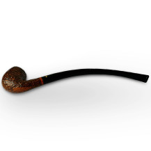 Bruyère-Tabakpfeife SAVINELLI - Churchwarden Brownblast 601, braune Farbe und „Churchwarden“-Form - Pfeifenboden