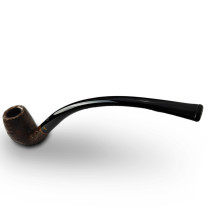 Bruyère-Tabakpfeife SAVINELLI - Churchwarden Brownblast 601, braune Farbe und „Churchwarden“-Form - Mundstück