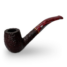 Bruyère-Tabakpfeife SAVINELLI - Vigna Rusticata Bordeaux 670, dunkelrote Farbe und „Egg Bent“-Form